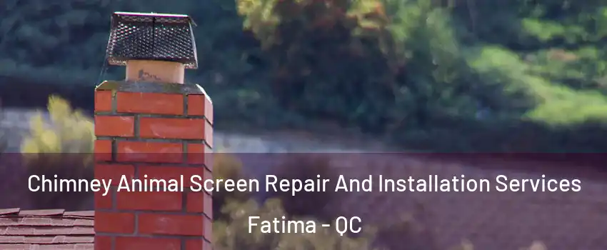  Chimney Animal Screen Repair And Installation Services Fatima - QC
