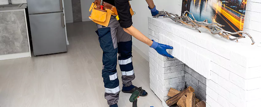 Outdoor Fireplace Restoration in Longueuil, Quebec